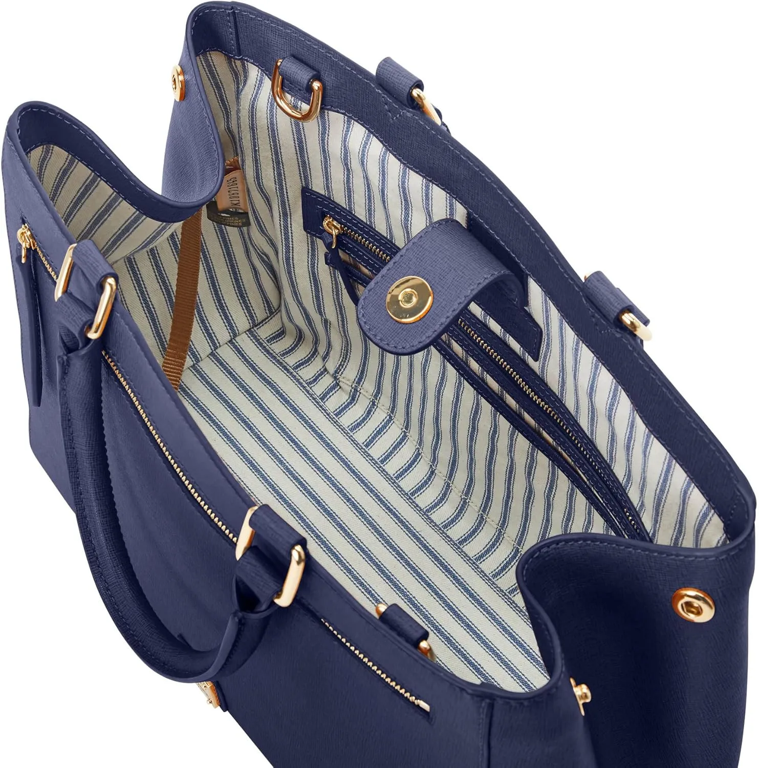 Dooney & Bourke Satchel Bags for Women, Saffiano Leather Satchel Handbag with Top Handles & Crossbody Strap