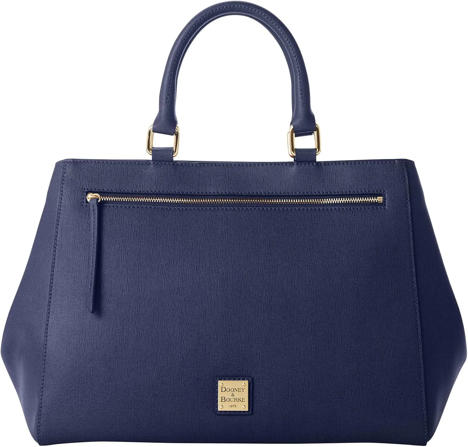 Dooney & Bourke Satchel Bags for Women, Saffiano Leather Satchel Handbag with Top Handles & Crossbody Strap