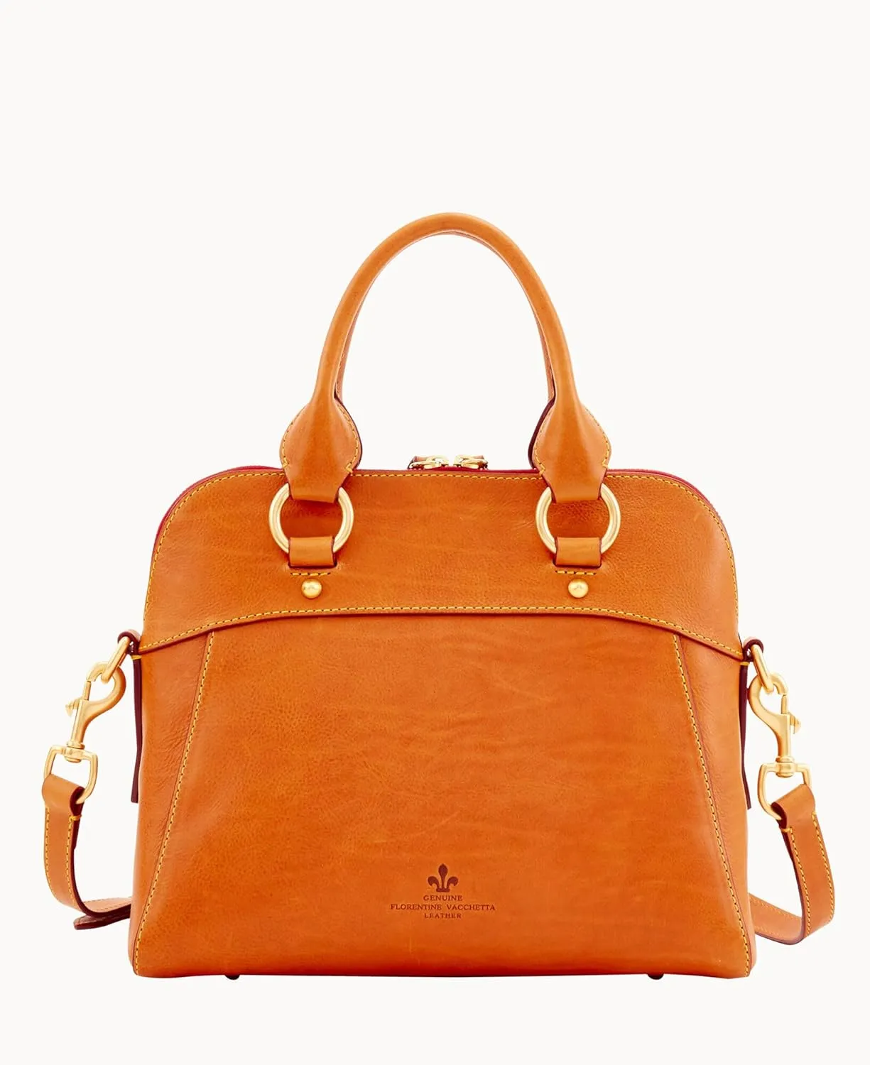 Dooney & Bourke Satchel Handbags for Women, Cameron Florentine Leather Satchel Bag with Optional Crossbody Strap