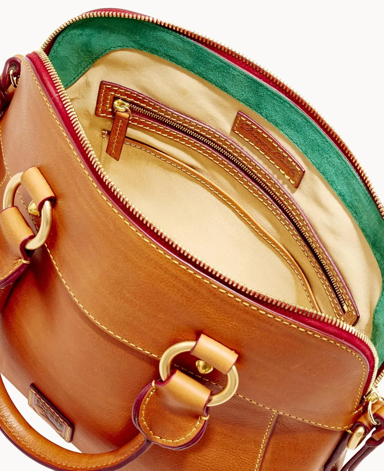 Dooney & Bourke Satchel Handbags for Women, Cameron Florentine Leather Satchel Bag with Optional Crossbody Strap