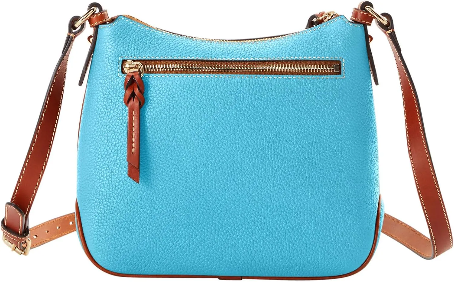 Dooney & Bourke Women's Crossbody Hobo in Pebble Grain Leather, Medium Handbag with Adjustable & Detachable Shoulder Strap