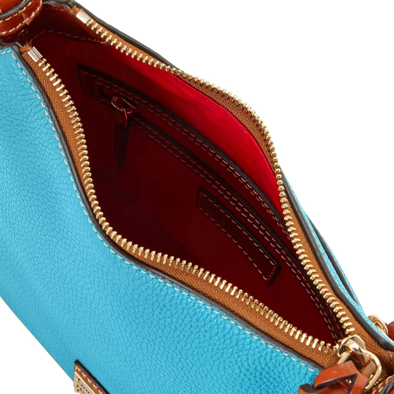 Dooney & Bourke Women's Crossbody Hobo in Pebble Grain Leather, Medium Handbag with Adjustable & Detachable Shoulder Strap