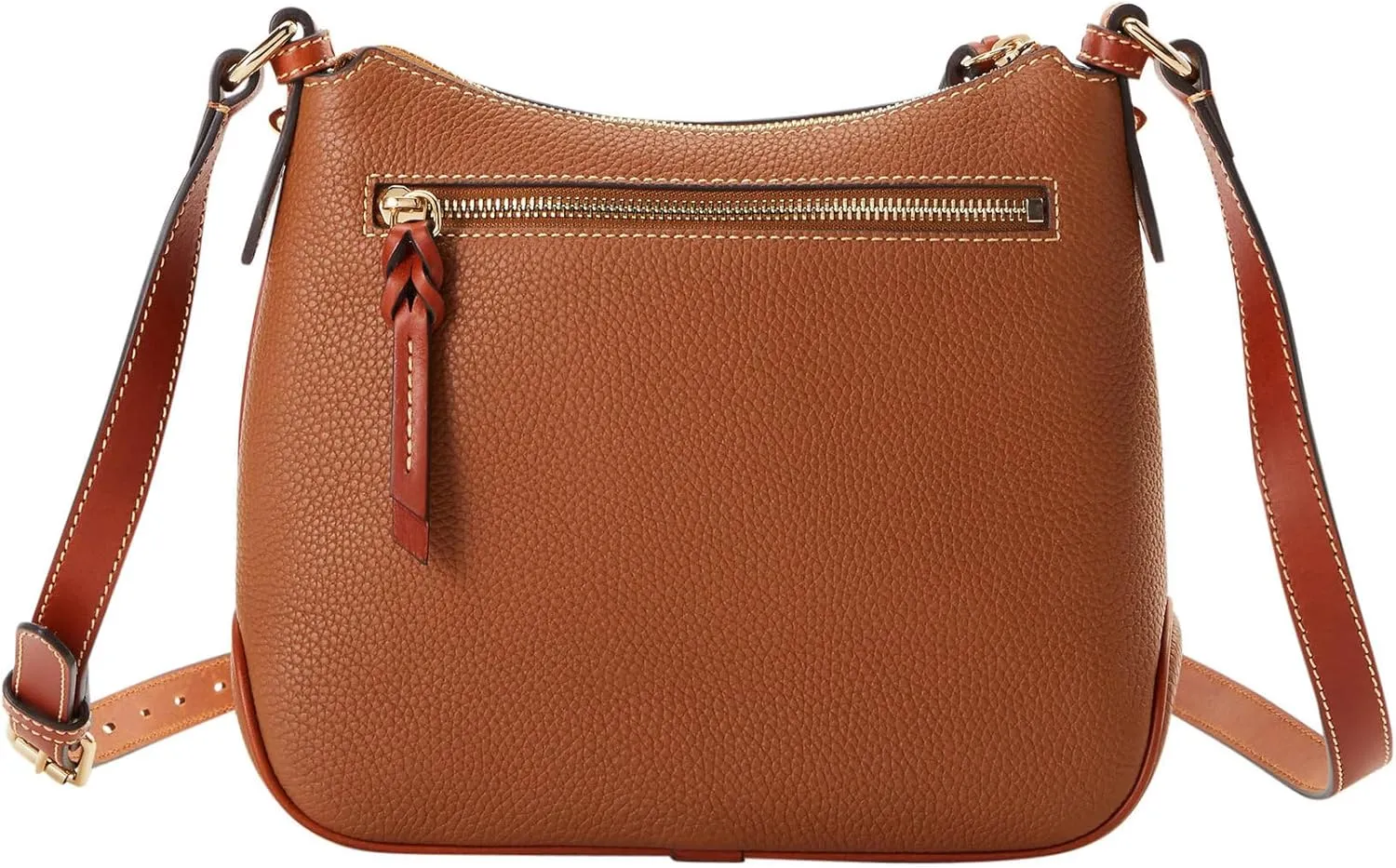 Dooney & Bourke Women's Crossbody Hobo in Pebble Grain Leather, Medium Handbag with Adjustable & Detachable Shoulder Strap