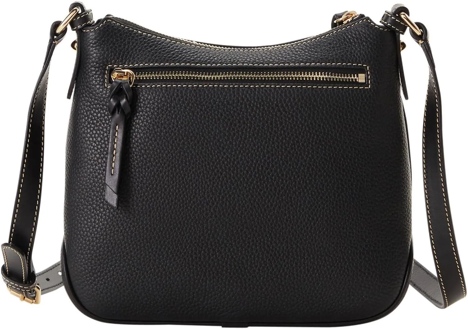 Dooney & Bourke Women's Crossbody Hobo in Pebble Grain Leather, Medium Handbag with Adjustable & Detachable Shoulder Strap
