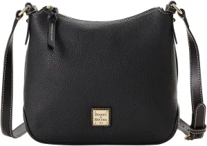 Dooney & Bourke Women's Crossbody Hobo in Pebble Grain Leather, Medium Handbag with Adjustable & Detachable Shoulder Strap