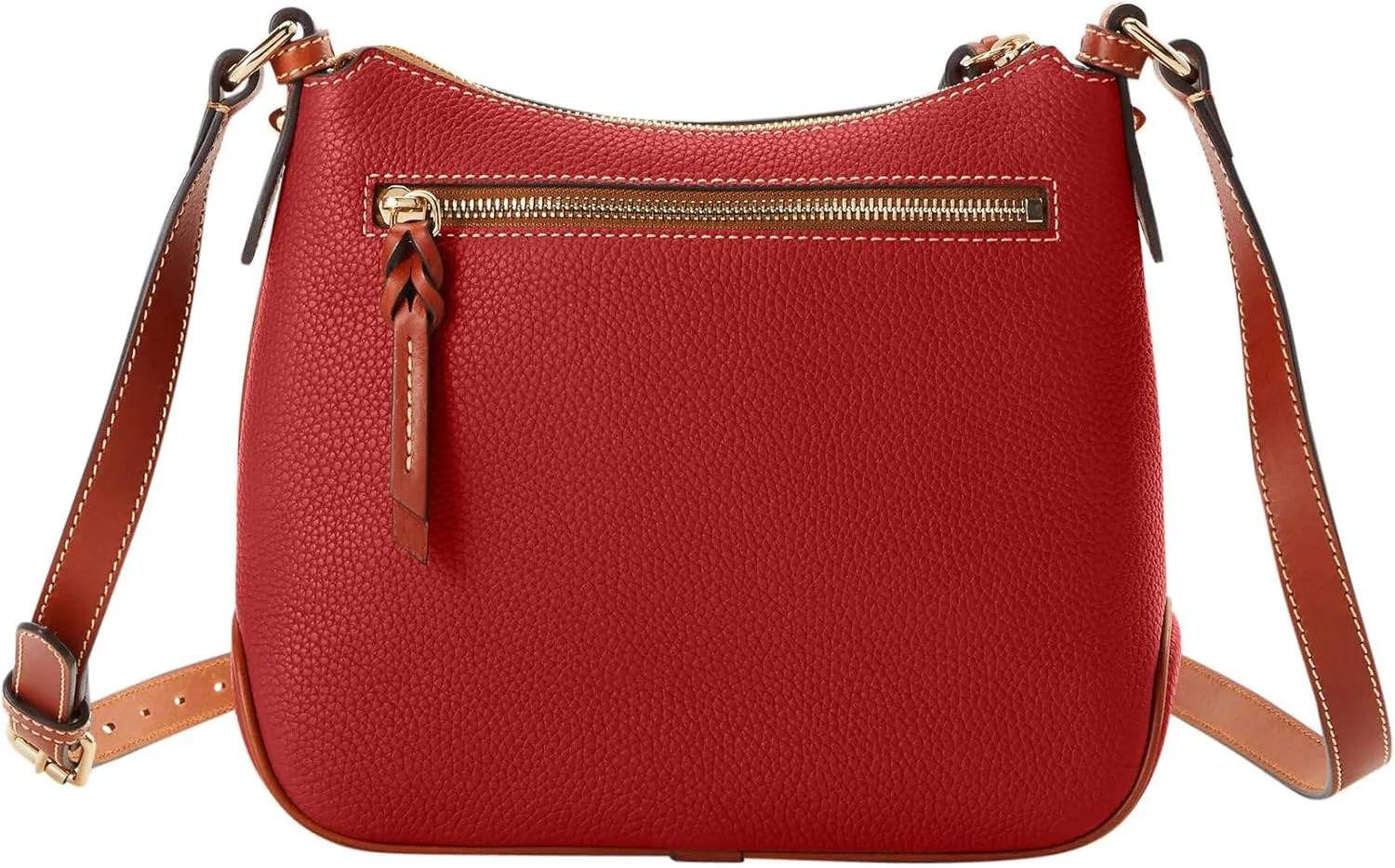 Dooney & Bourke Women's Crossbody Hobo in Pebble Grain Leather, Medium Handbag with Adjustable & Detachable Shoulder Strap
