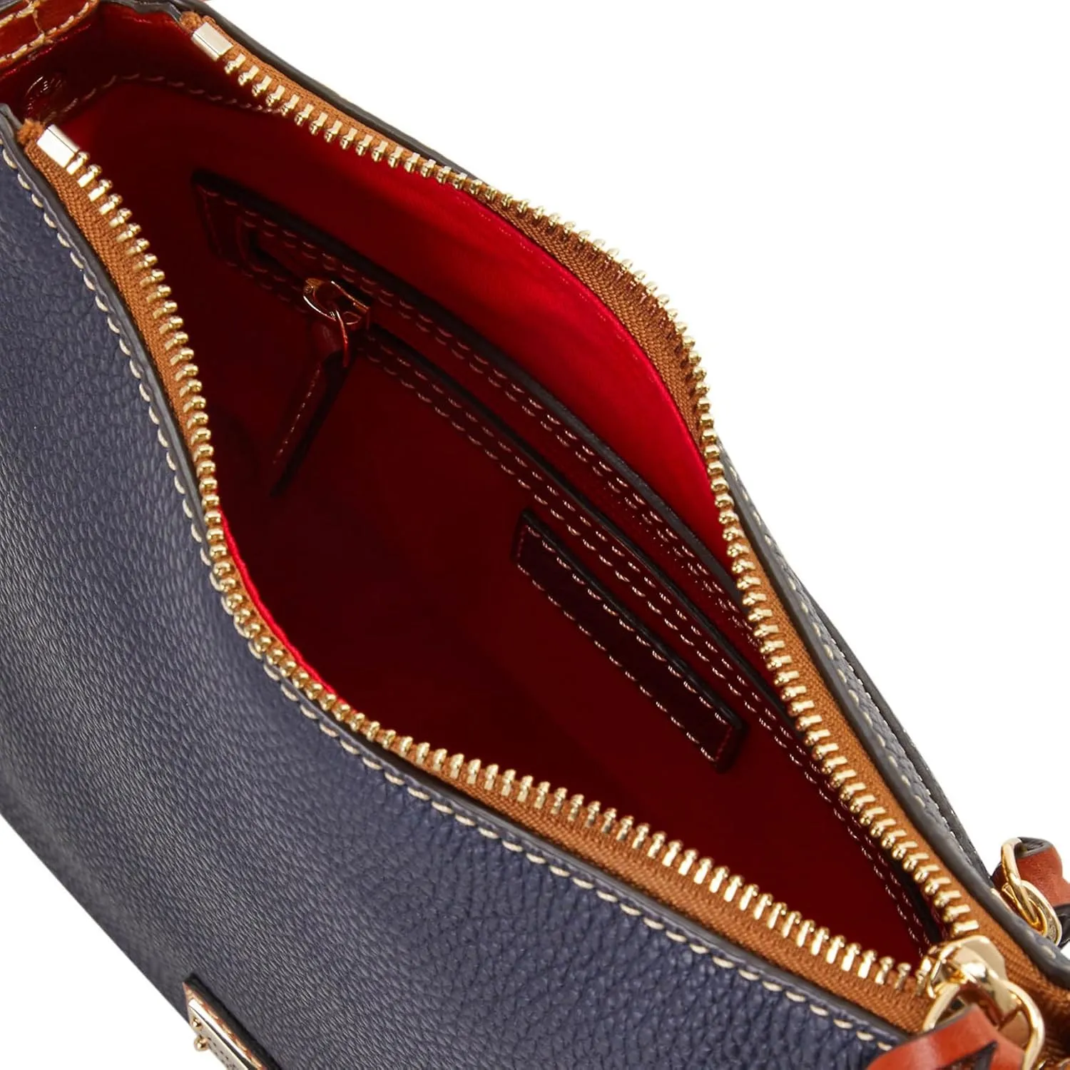 Dooney & Bourke Women's Crossbody Hobo in Pebble Grain Leather, Medium Handbag with Adjustable & Detachable Shoulder Strap