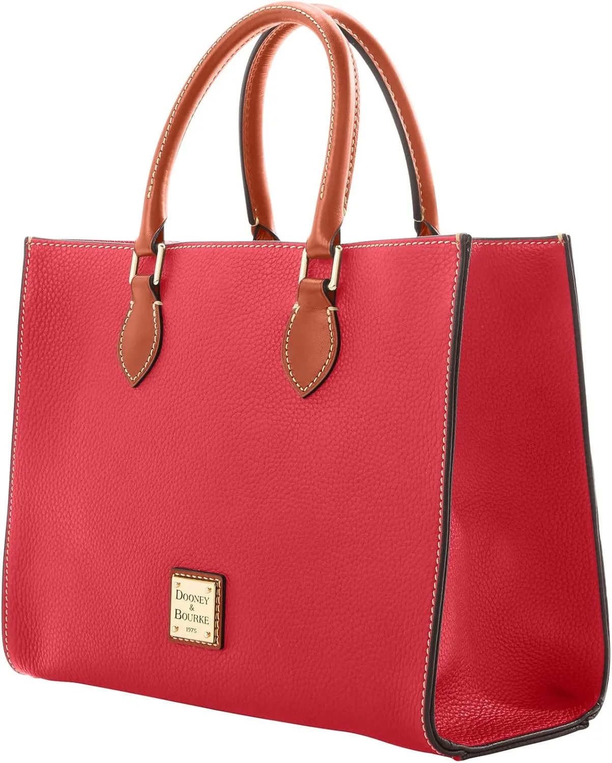 Dooney & Bourke Women's Janine Satchel in Pebble Grain Leather, Large Handbag with Adjustable & Detachable Shoulder Strap