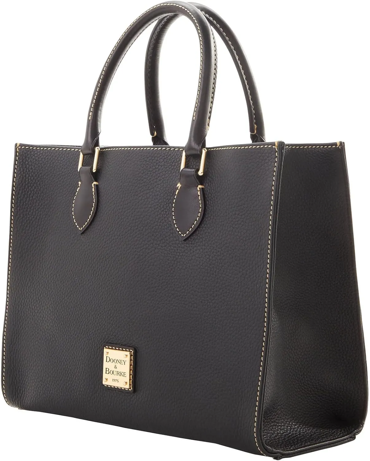 Dooney & Bourke Women's Janine Satchel in Pebble Grain Leather, Large Handbag with Adjustable & Detachable Shoulder Strap