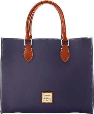 Dooney & Bourke Women's Janine Satchel in Pebble Grain Leather, Large Handbag with Adjustable & Detachable Shoulder Strap