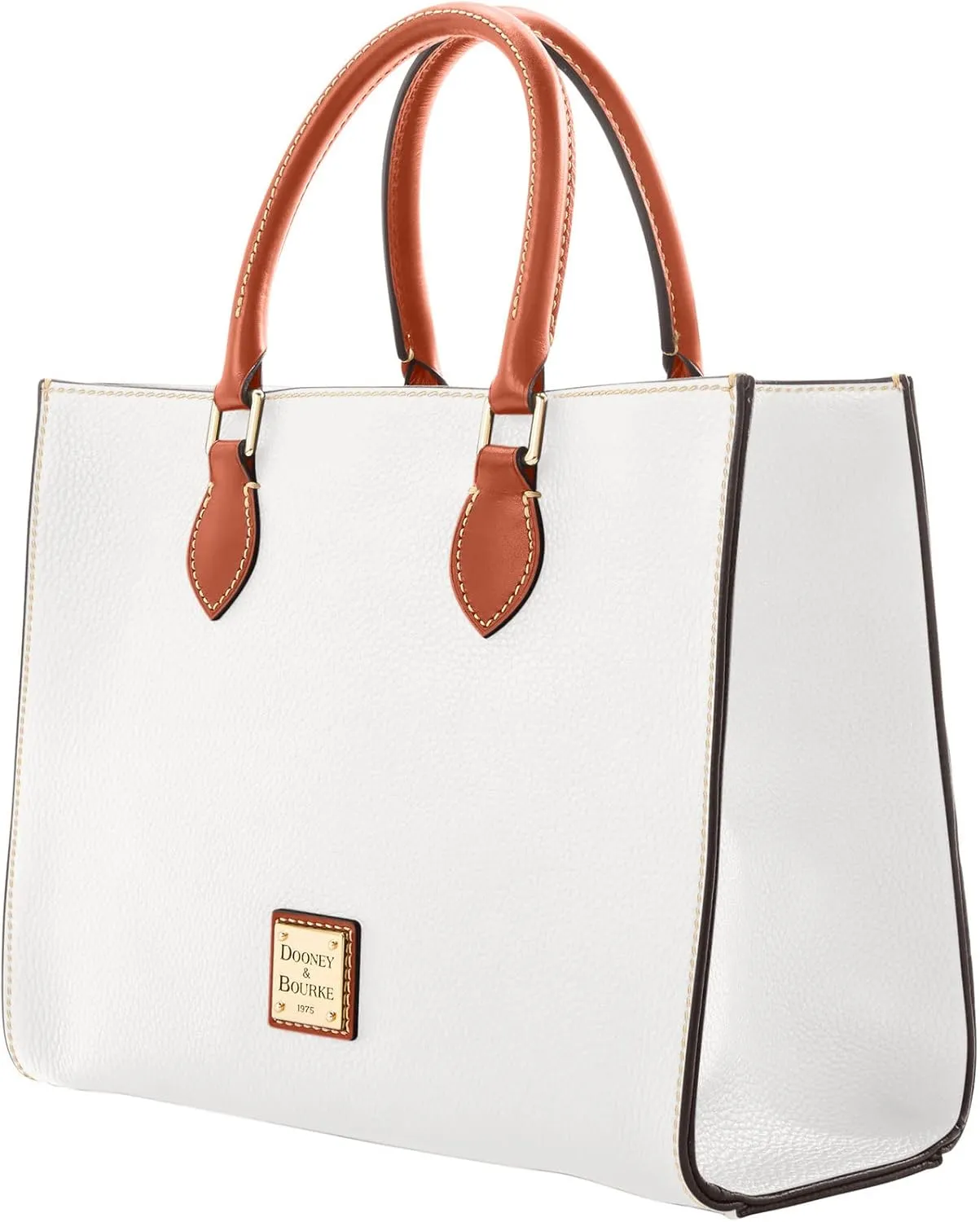 Dooney & Bourke Women's Janine Satchel in Pebble Grain Leather, Large Handbag with Adjustable & Detachable Shoulder Strap