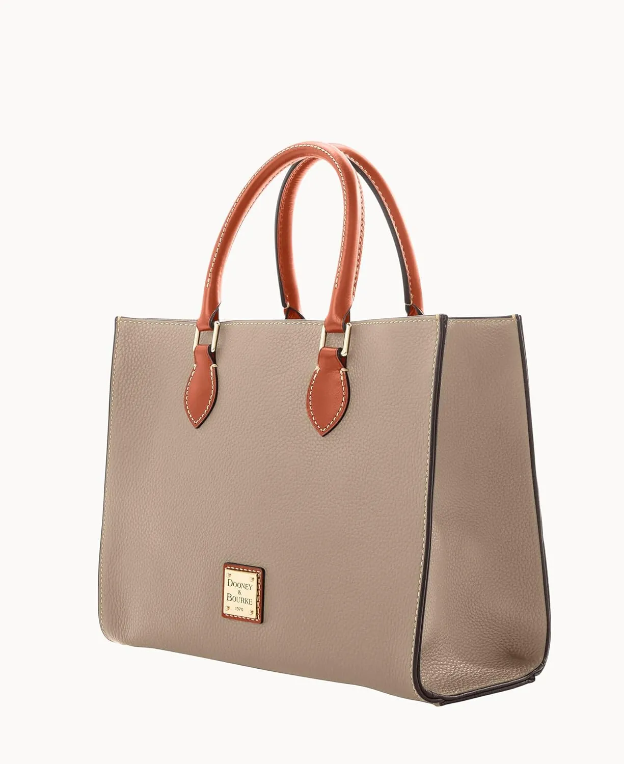 Dooney & Bourke Women's Janine Satchel in Pebble Grain Leather, Large Handbag with Adjustable & Detachable Shoulder Strap