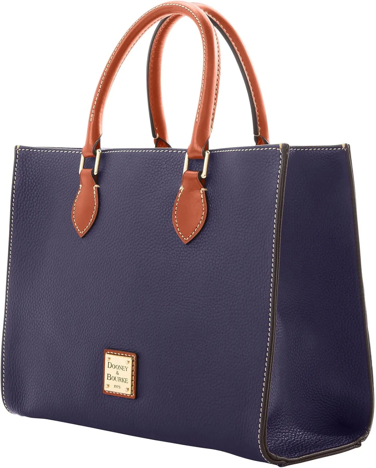 Dooney & Bourke Women's Janine Satchel in Pebble Grain Leather, Large Handbag with Adjustable & Detachable Shoulder Strap