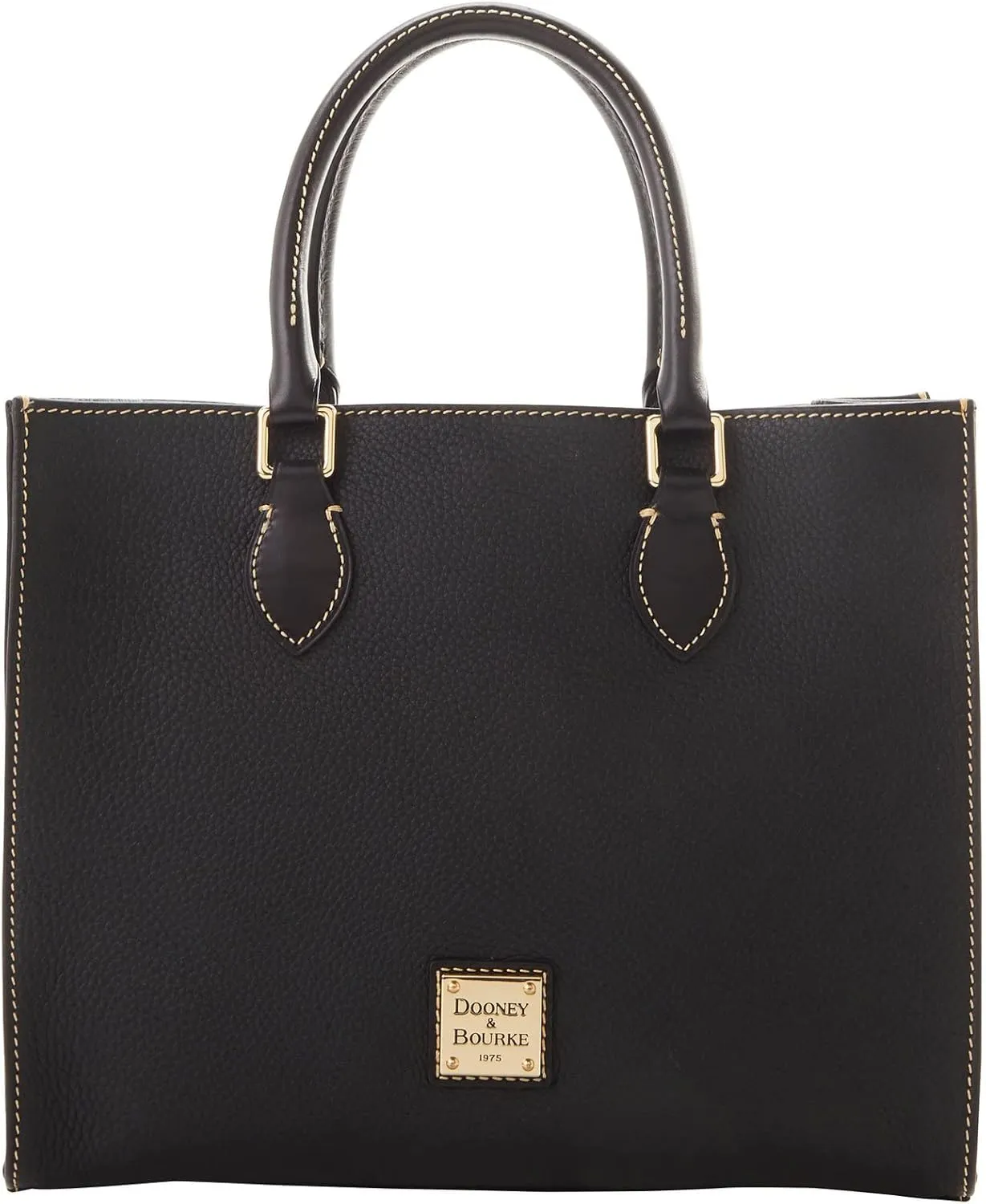 Dooney & Bourke Women's Janine Satchel in Pebble Grain Leather, Large Handbag with Adjustable & Detachable Shoulder Strap