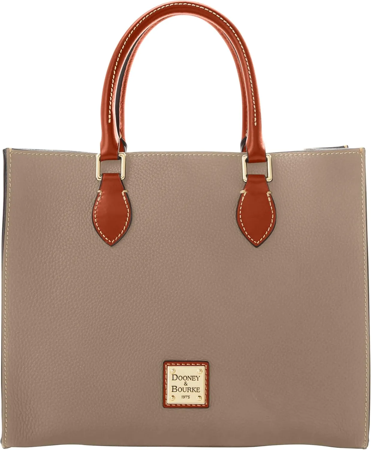 Dooney & Bourke Women's Janine Satchel in Pebble Grain Leather, Large Handbag with Adjustable & Detachable Shoulder Strap