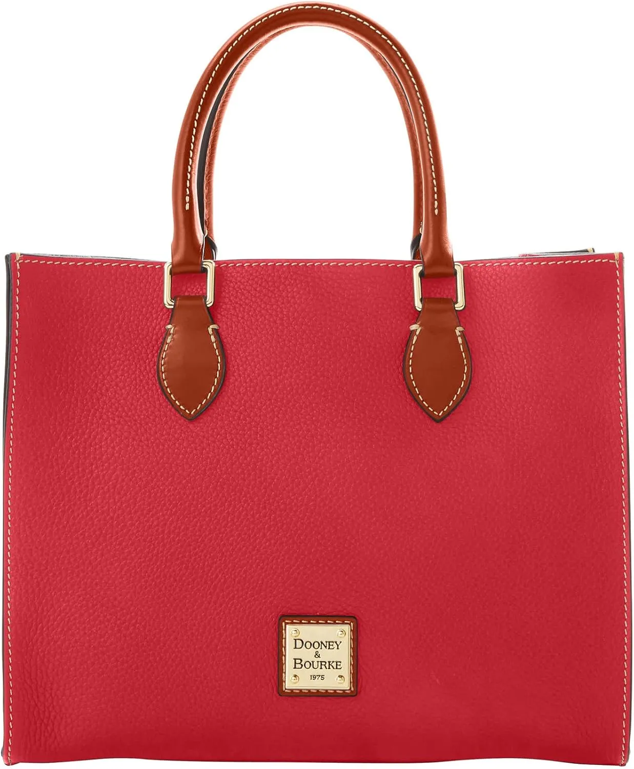 Dooney & Bourke Women's Janine Satchel in Pebble Grain Leather, Large Handbag with Adjustable & Detachable Shoulder Strap