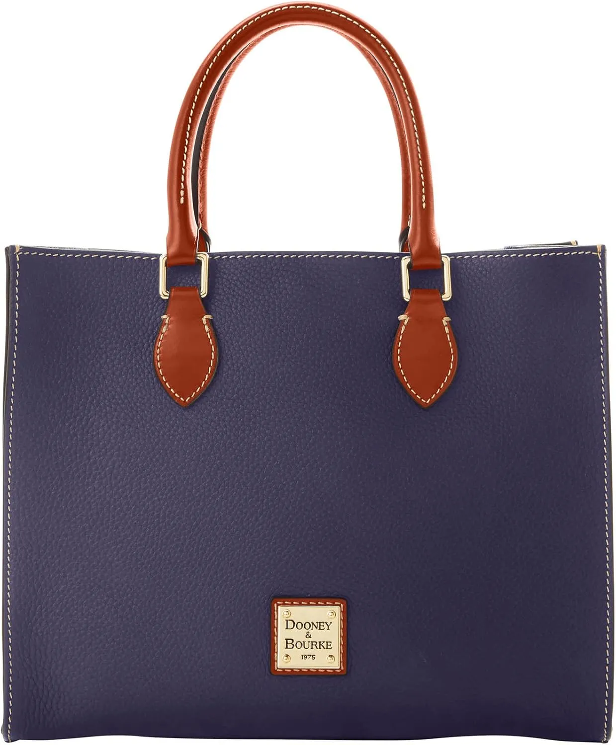Dooney & Bourke Women's Janine Satchel in Pebble Grain Leather, Large Handbag with Adjustable & Detachable Shoulder Strap