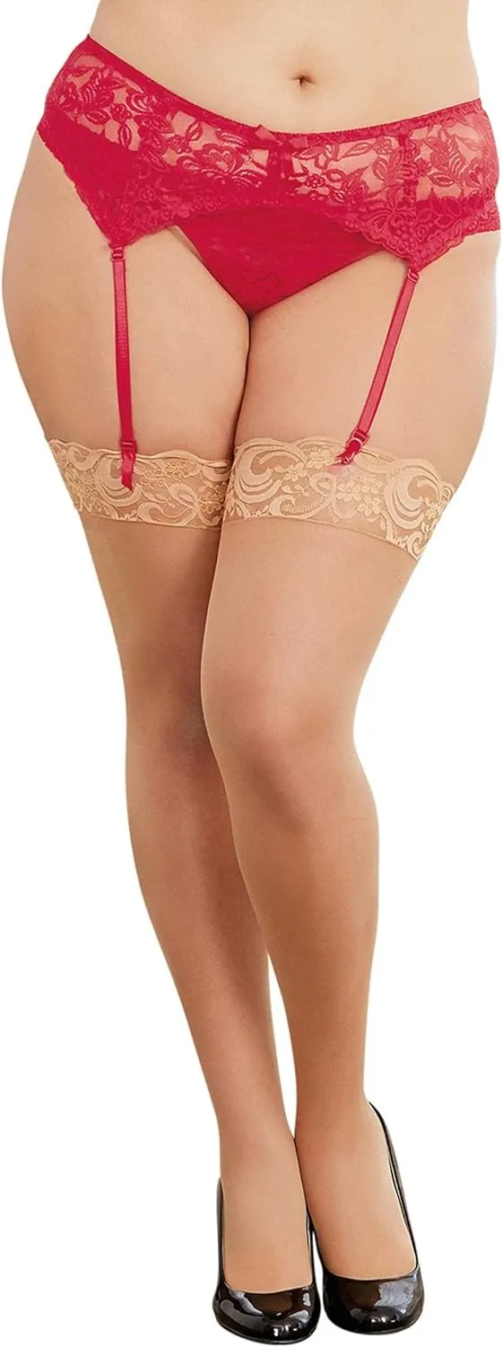 Dreamgirl Women's Plus-Size Sultry Nights Garter Belt