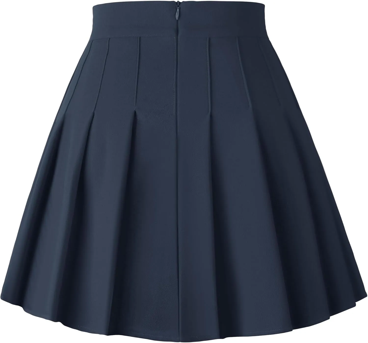 Dressever Women's Pleated Skirts Mini Skater Basic Skirt High Waist Tennis Skirt School Uniform Cheerleader Skirts