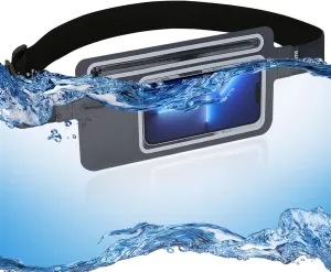 Dry Bags Waterproof Fanny Pack Women for Swimming Kayaking Men Running Belt Bag Boating Beach Rafting Travel Camping Hiking Waist Pack Slim,Small Waist Bag Water Sports Phone Pouch Kids Black