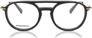 DSQUARED2 Dsquared² Sleek Black Full-Rim Designer Eyewear