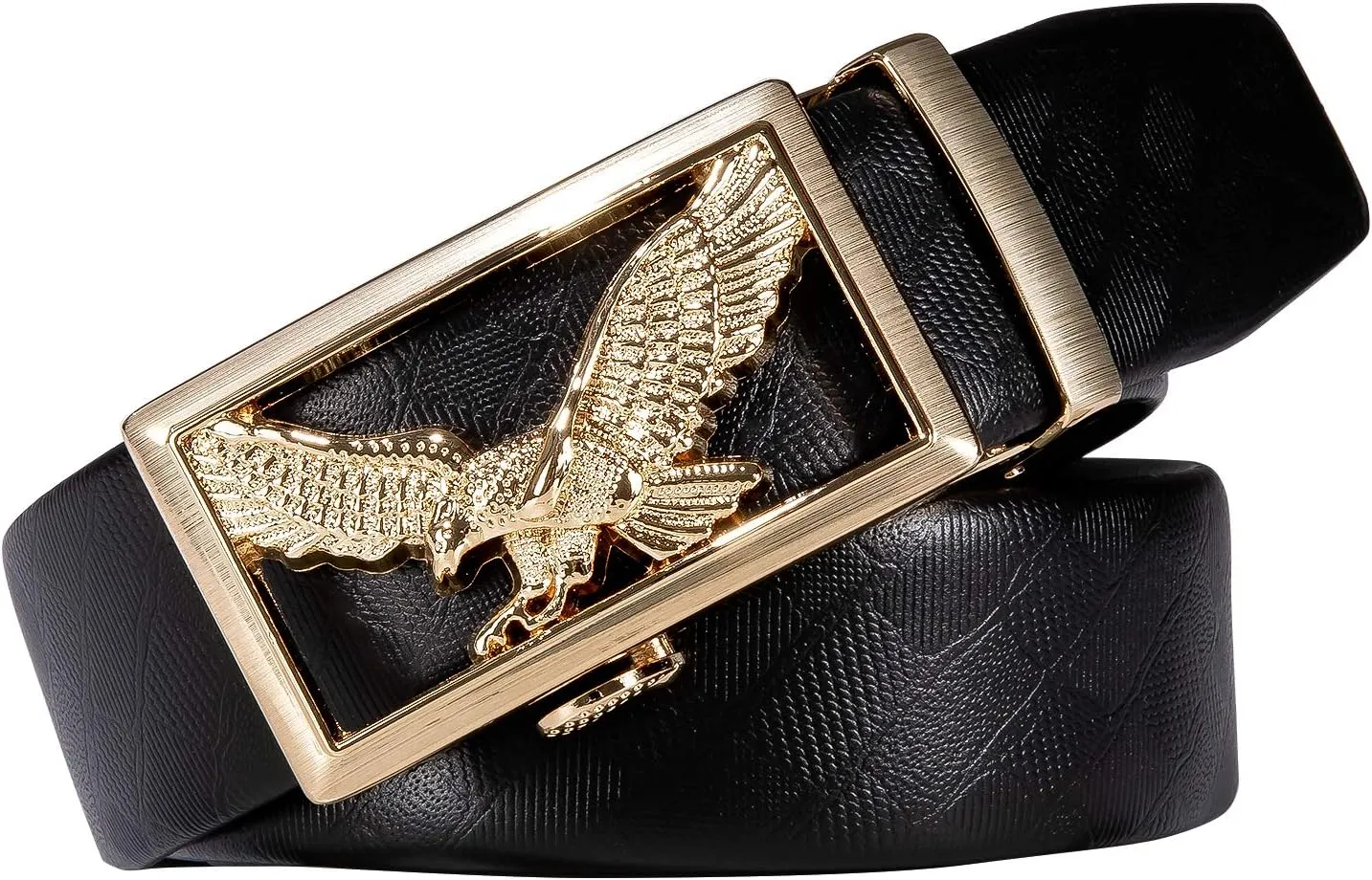 Dubulle Designer Mens Belts, Sliding Automatic Buckle Ratchet Dress Belt TOP Genuine Leather Strap Gifts
