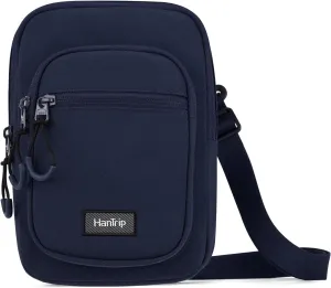 Durable Crossbody Bag for Men and Women Adjustable Shoulder Sling Bag with Multiple Zipper Pockets Unisex Daypack