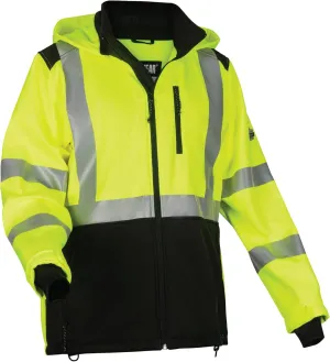 Ergodyne Unisex Hi-Vis Softshell Water-Resistant Jacket, Lime, X-Large US