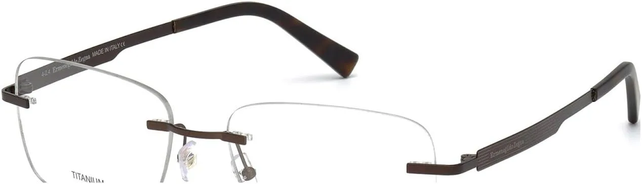 Ermenegildo Zegna EZ5026 - 029 Eyeglass Frame Matte Rose Gold w/ Clear Demo Lens 56mm