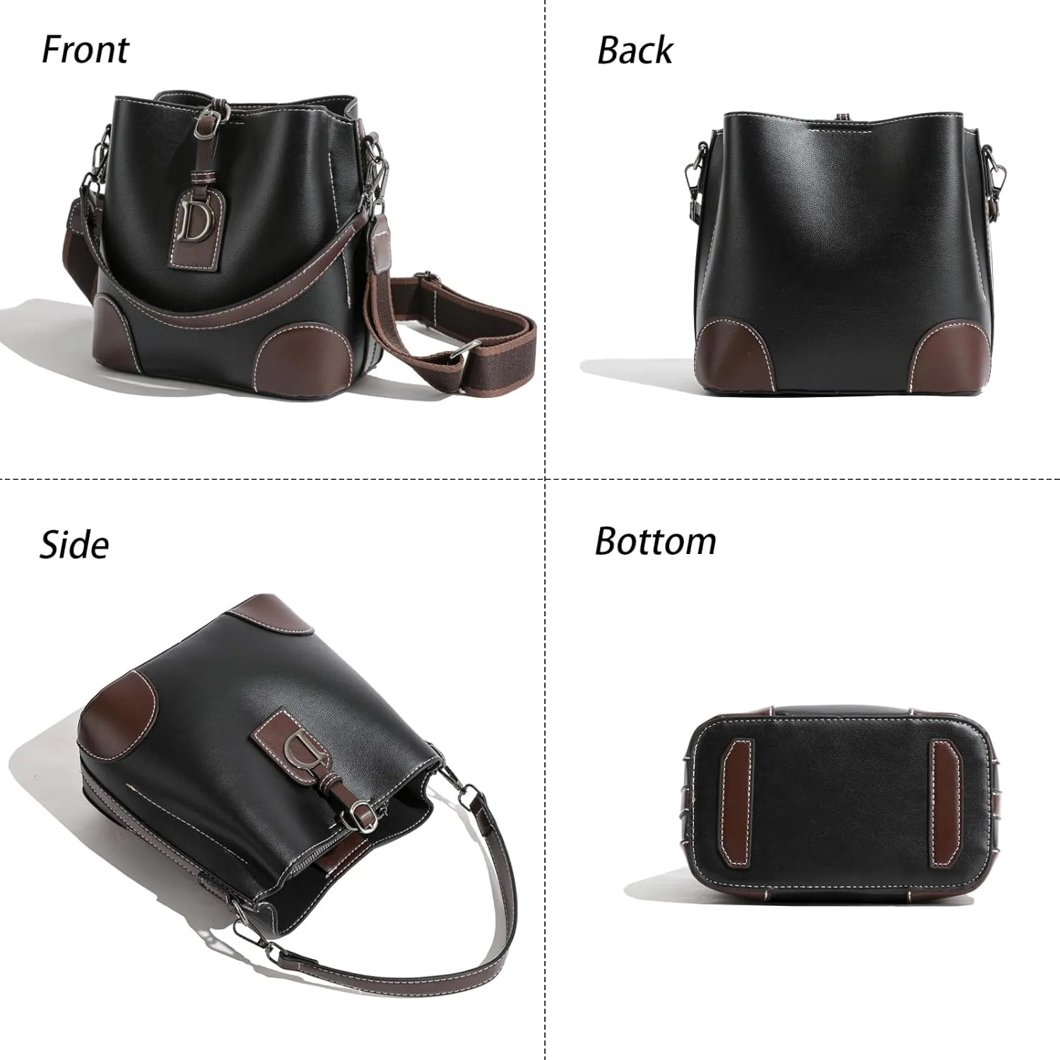 Eslcorri Hobo Bags for Women - Leather Crossbody Bags Fashion Purses and Handbags Ladies Shoulder Tote Satchel