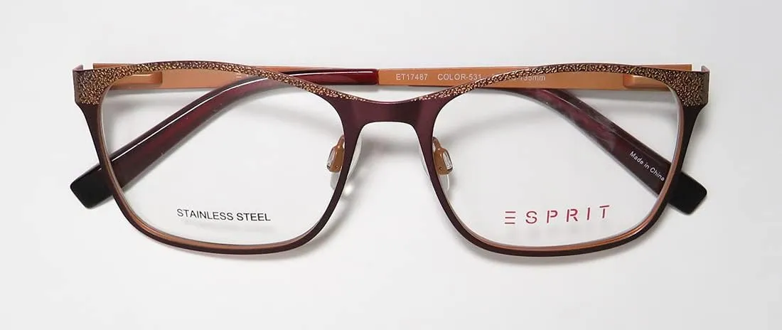 Esprit 17487 Womens/Ladies Oversized Full-rim Flexible Hinges Eyeglasses/Spectacles