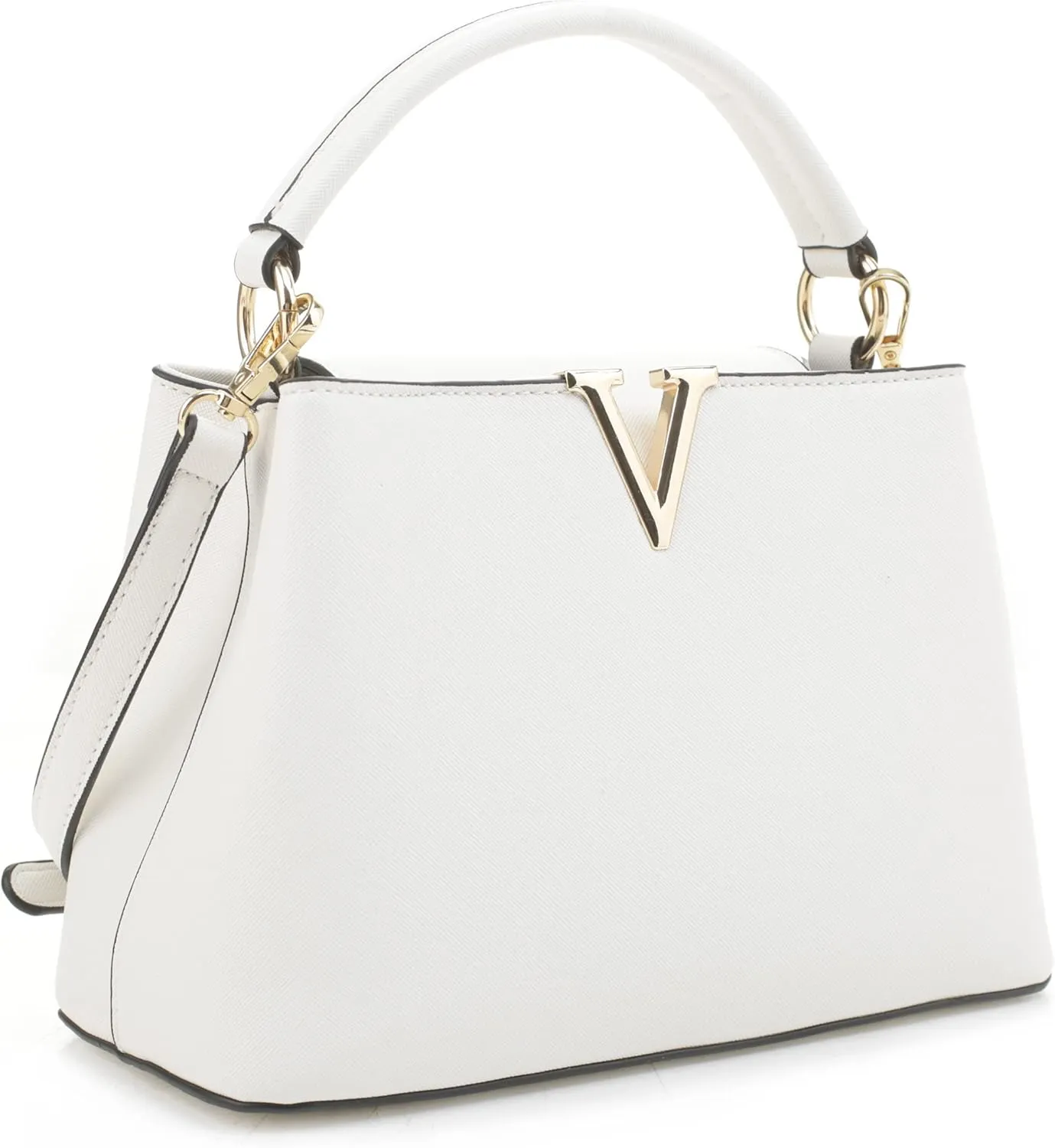 EVVE Women's Small Satchel Bag Classic Top Handle Purses Fashion Crossbody Handbags with Shoulder Strap