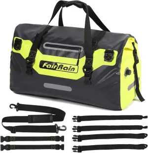 FairRain Waterproof Tail Bag Waterproof Duffel Bag Backpack Duffle Bags for Travel Waterproof Bags for Boating Waterproof Duffle Bag for Men/Women Motorcycle Dry Bag Camping Duffle Bag - 40L