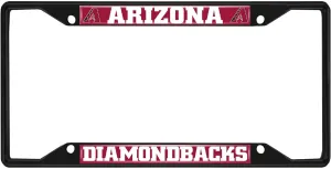 Fan Mats 31296: Arizona Diamondbacks Metal License Plate Frame Black Finish