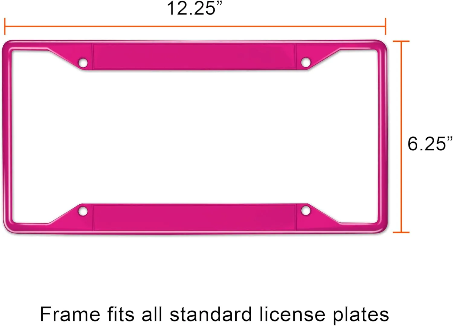 FANMATS 43448 NFL - Miami Dolphins License Plate Frame - Pink – Easy Installation on Truck, SUV, Car - Ideal Gift for Die Hard NFL Fan