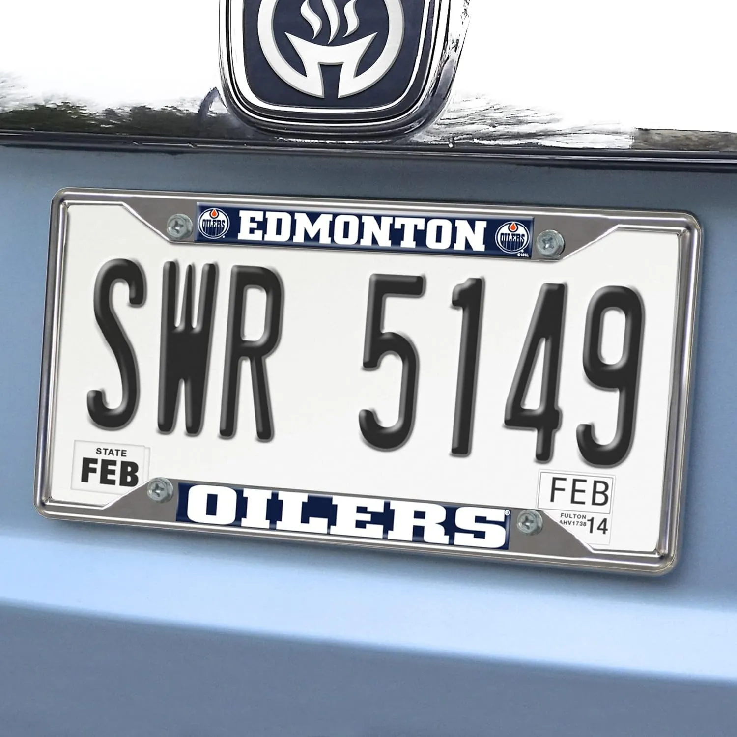 FANMATS NHL Unisex-Adult Chrome Metal License Plate Frame
