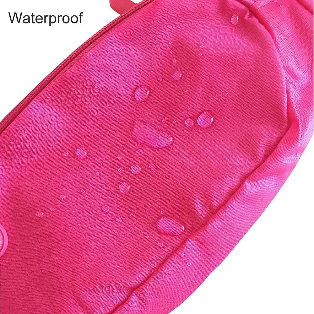 Fanny Pack Crossbody Bags for Women Men Waterproof Waist Belt Bag for Running, Hiking and Travelling (PINK)