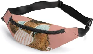 Fanny Pack for Men Women Belt Bag Bear Holding Spoon Crossbody Waist Pack for Travel Walking Running Bum Bags