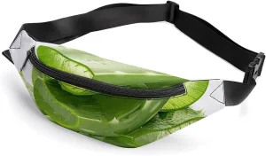 Fanny Pack for Men Women Belt Bag Fresh Aloe Vera Flakes Crossbody Waist Pack for Travel Walking Running Bum Bags, 36*15cm, style-2
