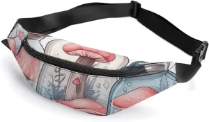 Fanny Pack for Men Women Belt Bag Mushrooms And Jars Crossbody Waist Pack for Travel Walking Running Bum Bags, 36*15cm, style-2