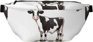 Fanny Pack for Men Women Dairy Cow Belt Bag with Adjustable Strap Fashion Waist Bag Waist Pack for Travel