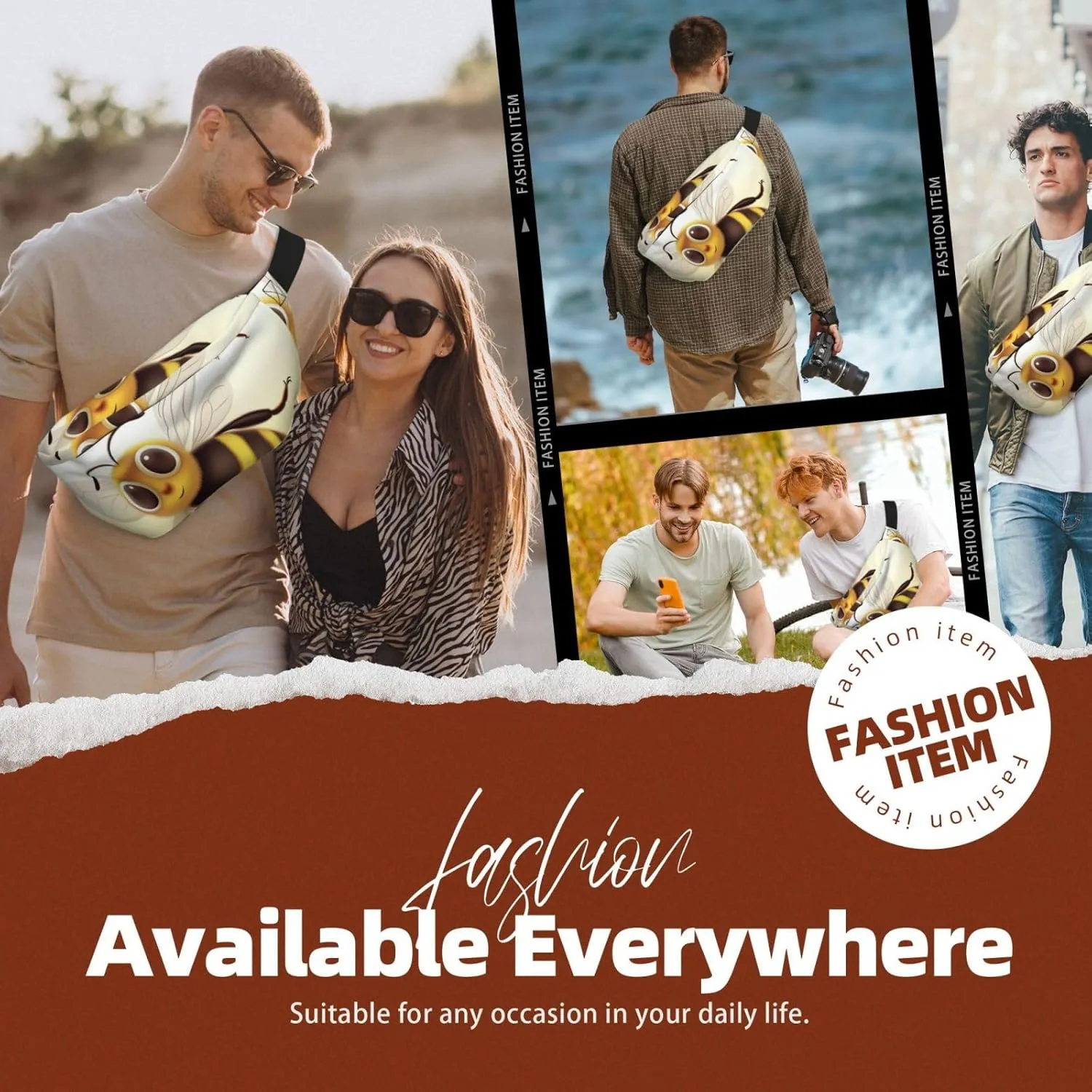 Fanny Pack for Men Women Flying Animals Belt Bag with Adjustable Strap Fashion Waist Bag Waist Pack for Travel