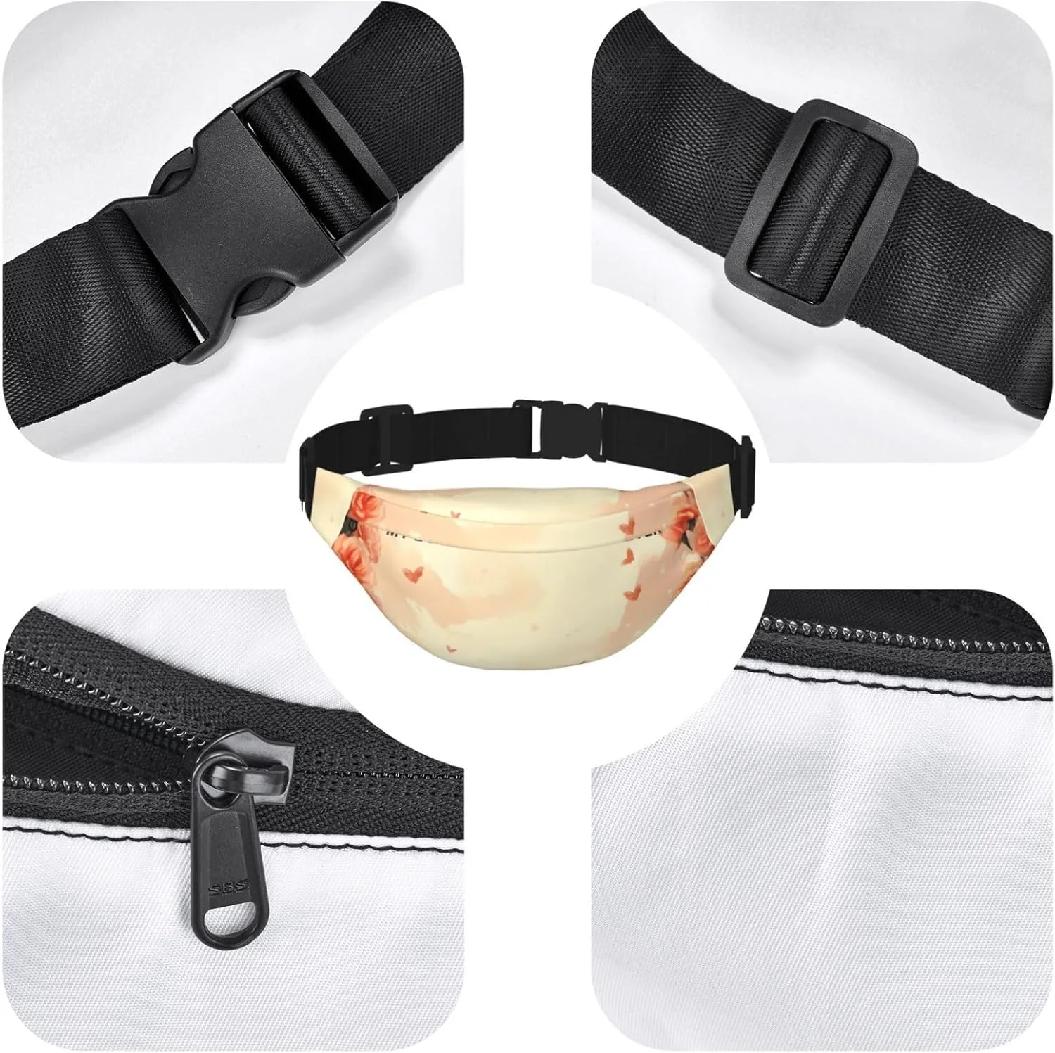 Fanny Pack for Men Women My Love for You is Forever Belt Bag with Adjustable Strap Fashion Waist Bag Waist Pack for Travel