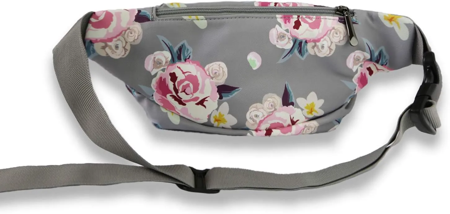 Fanny Pack for Men&Women Waterproof Waist Pack Bag Hip Bum Bag with Rain Cover Adjustable Strap for Sports Outdoors Workout Running Traveling Hiking Cycling Dog Walking Casual Fishing