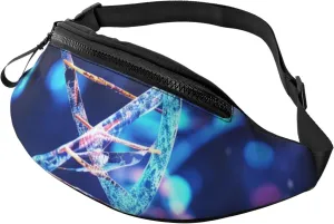 Fanny Pack for Women Mem Fashion Waist Packs Crossbody DNA Genetic Helix Belt Bag with Adjustable Strap Waist Bag