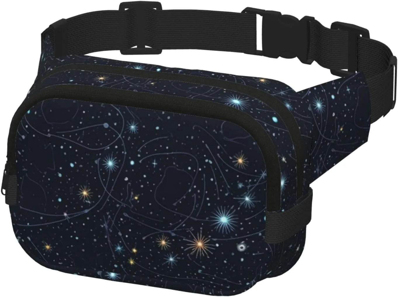 Fanny Pack for Women Men Belt Bag Constellation Star Clusters Galaxies Waist Bags With Adjustable Straps Chest Bag Travel Crossbody Purse