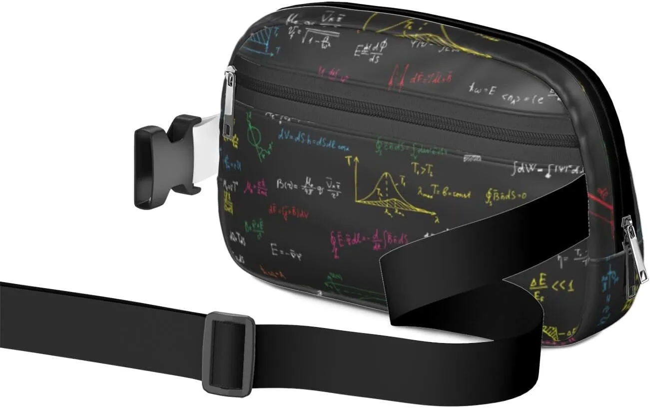 Fanny Pack for Women,Mini Waterproof Science theme Belt Bag,Fashionable Crossbody,Cute Everywhere Belt Bags Fanny Pack for Hiking,Travel.