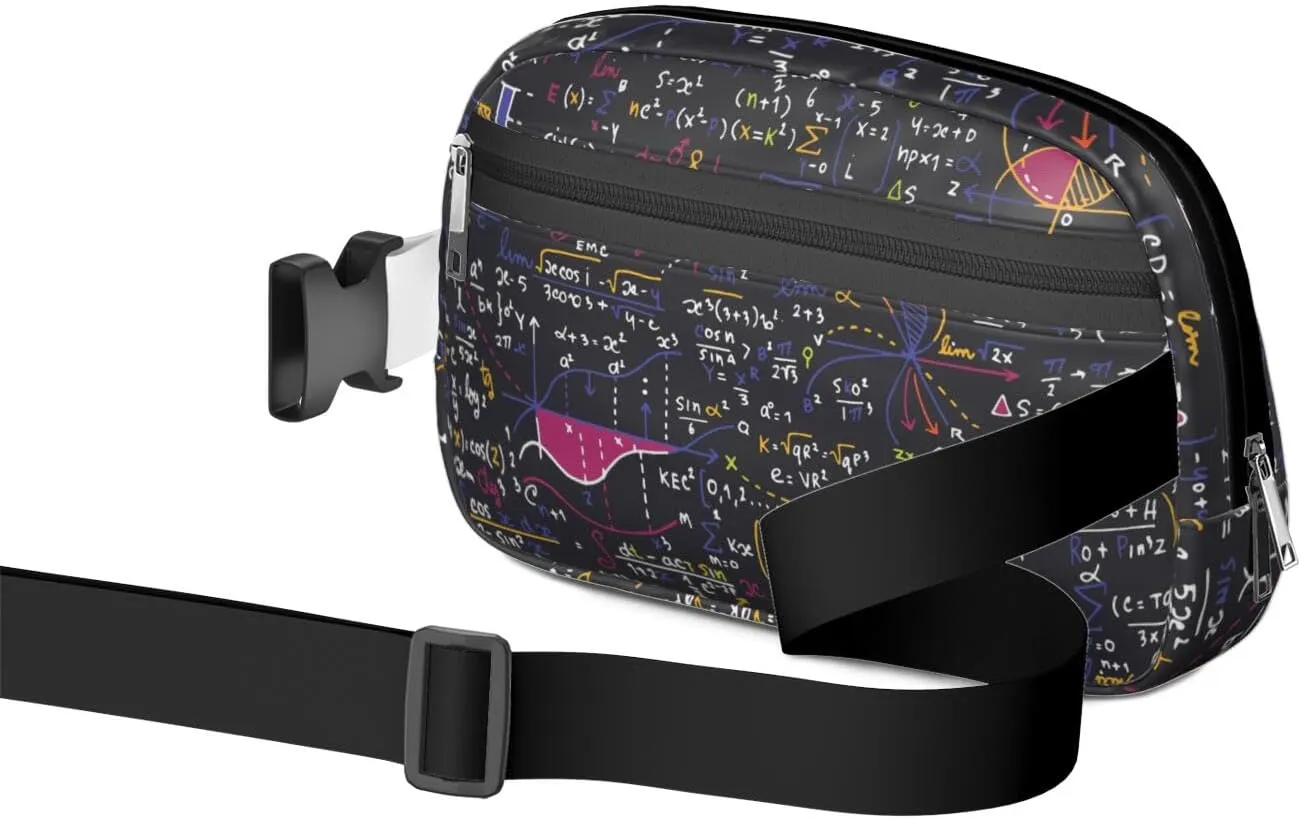 Fanny Pack for Women,Mini Waterproof Science theme Belt Bag,Fashionable Crossbody,Cute Everywhere Belt Bags Fanny Pack for Hiking,Travel.