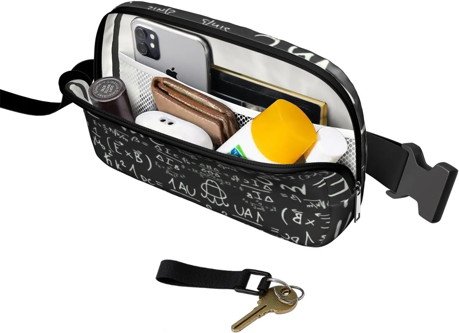 Fanny Pack for Women,Mini Waterproof Science theme Belt Bag,Fashionable Crossbody,Cute Everywhere Belt Bags Fanny Pack for Hiking,Travel.
