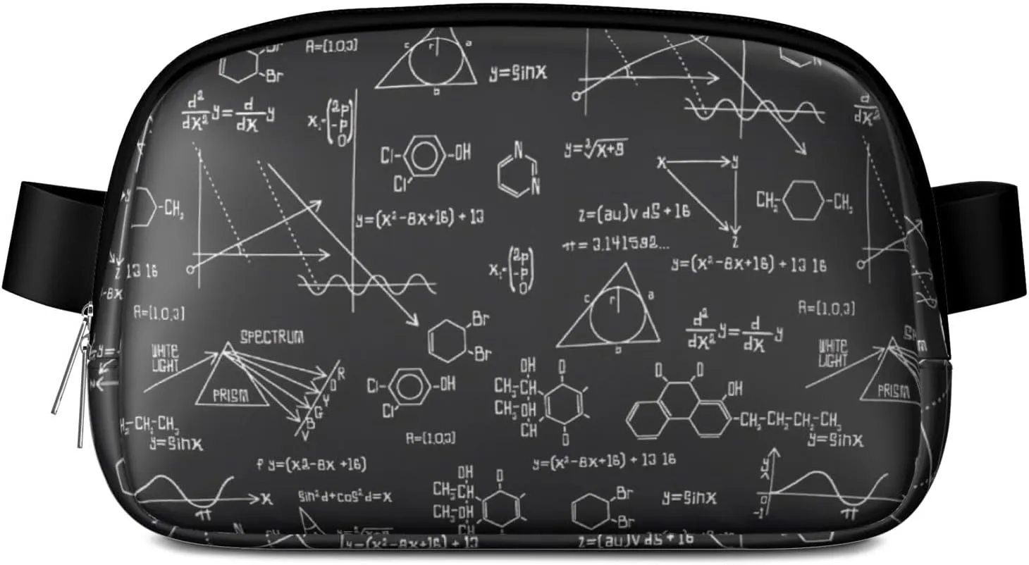 Fanny Pack for Women,Mini Waterproof Science theme Belt Bag,Fashionable Crossbody,Cute Everywhere Belt Bags Fanny Pack for Hiking,Travel.